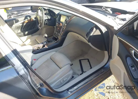 2014 Infiniti Q50 Hybrid Sport из США, поврежденный, VIN JN1AV7AR8EM702047